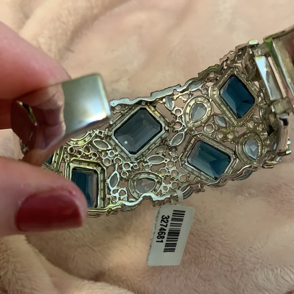 STUNNING!!! London Blue Topaz, Sterling Silver Bracelet - Picture 7 of 10